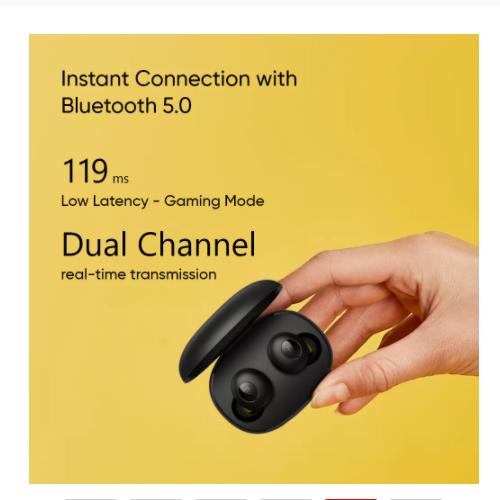 Realme Earphones BudsQ TWS Ture Wireless Bluetooth 5.0